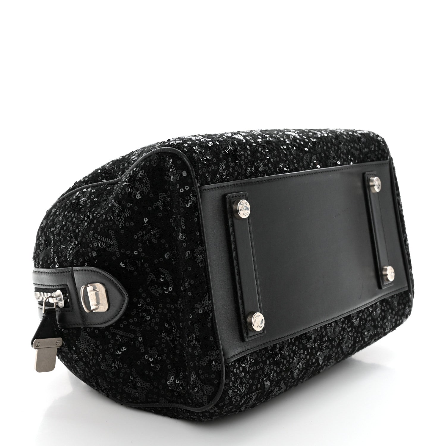 Louis Vuitton Sequin Monogram Sunshine Express Speedy Black 4 of 15