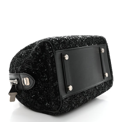 Louis Vuitton Sequin Monogram Sunshine Express Speedy Black 4 of 15