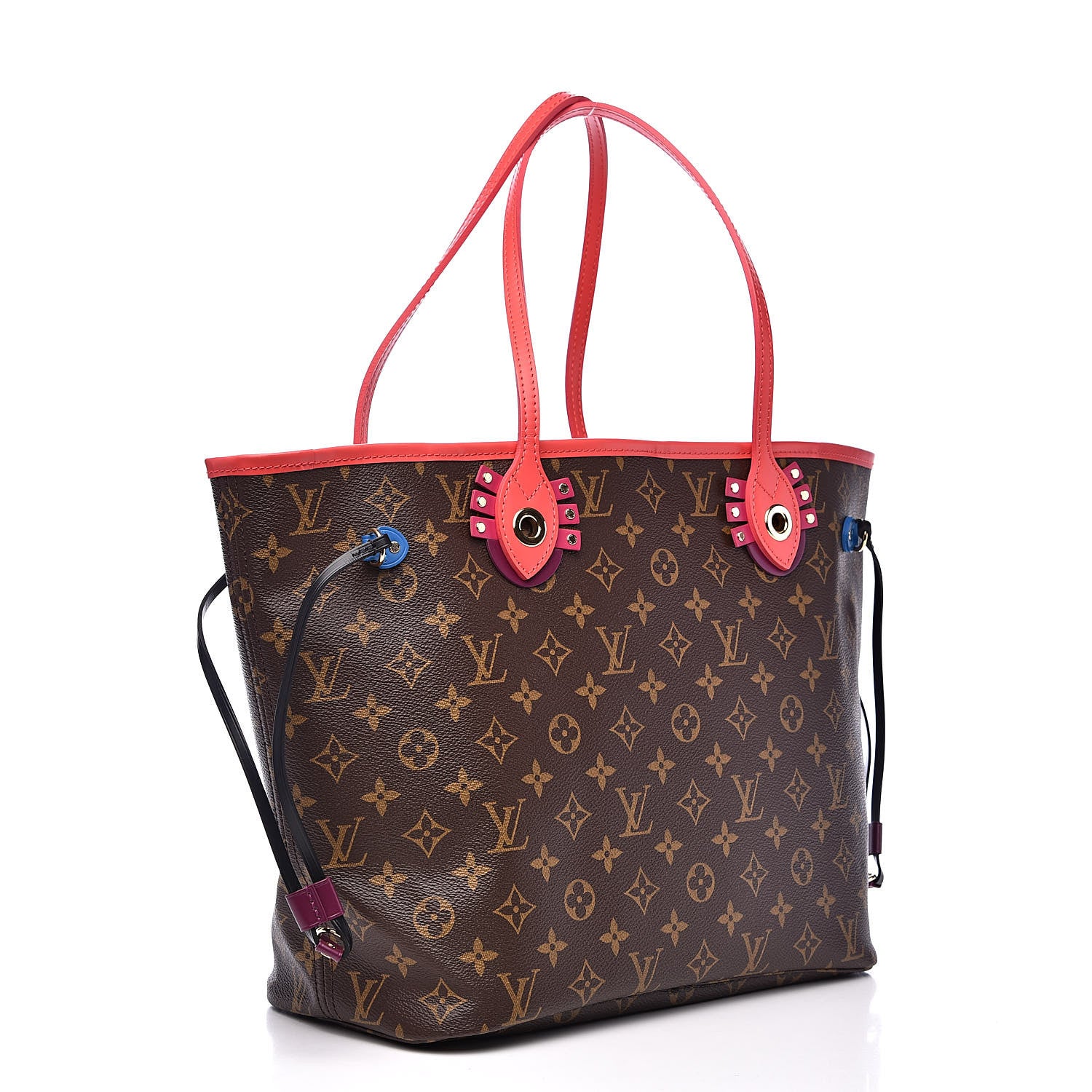 Louis Vuitton Monogram Totem Neo Neverfull MM Flamingo 3 of 9