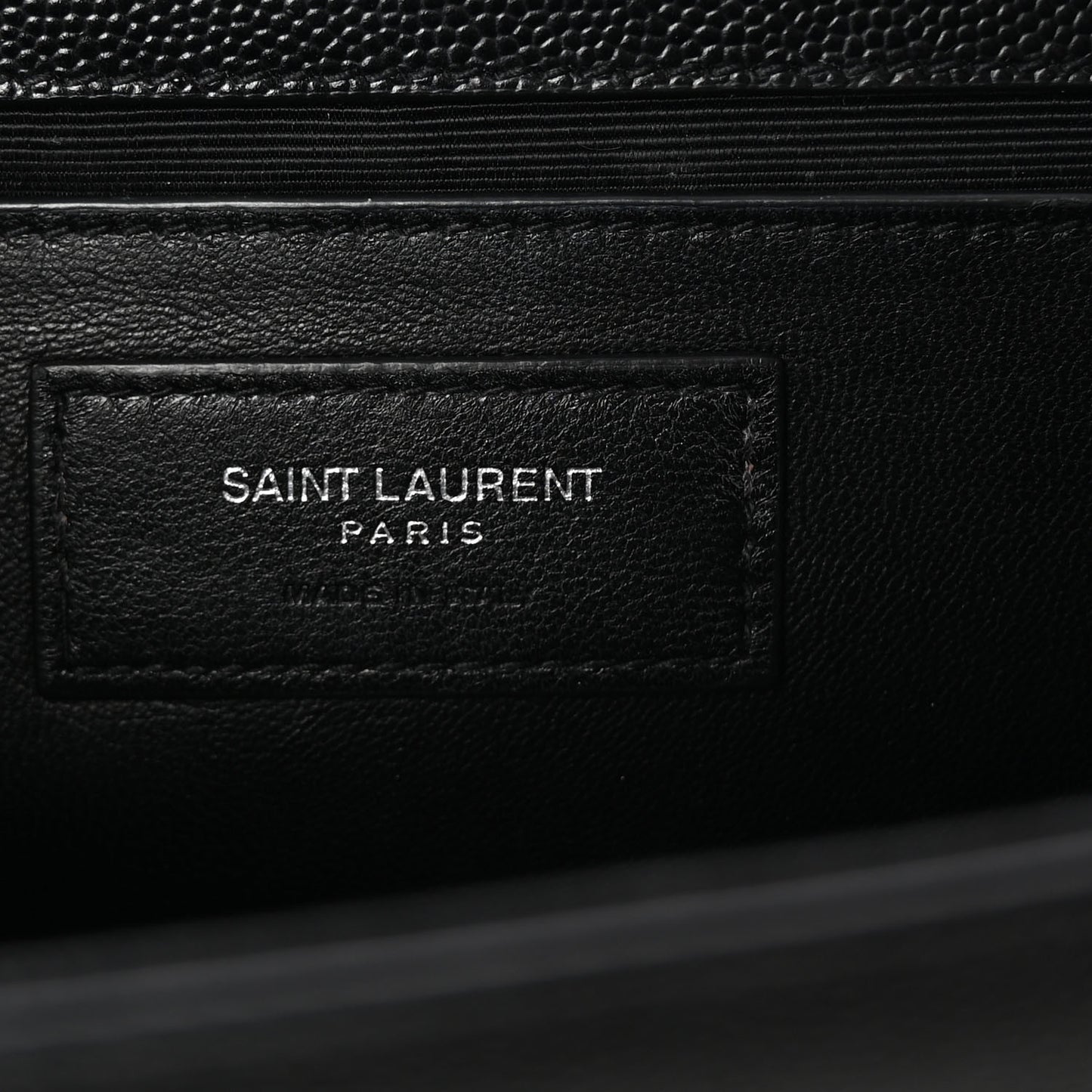 Grain De Poudre Medium Classic Monogram Kate Satchel Black