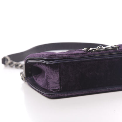 Chanel Velvet Quilted Small Boy Flap Purple 9 of 11