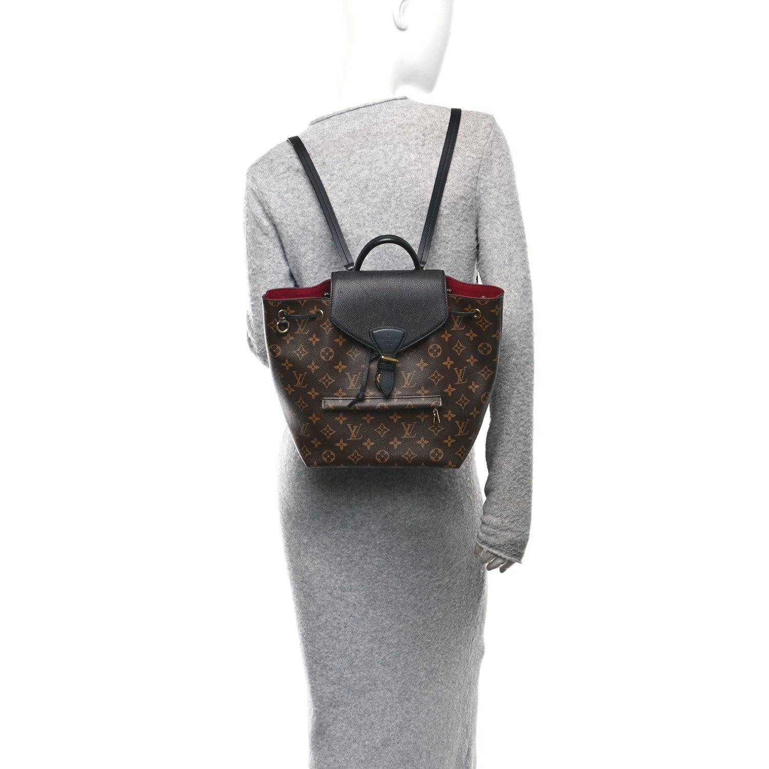 Louis Vuitton Monogram Montsouris PM Black 2 of 9