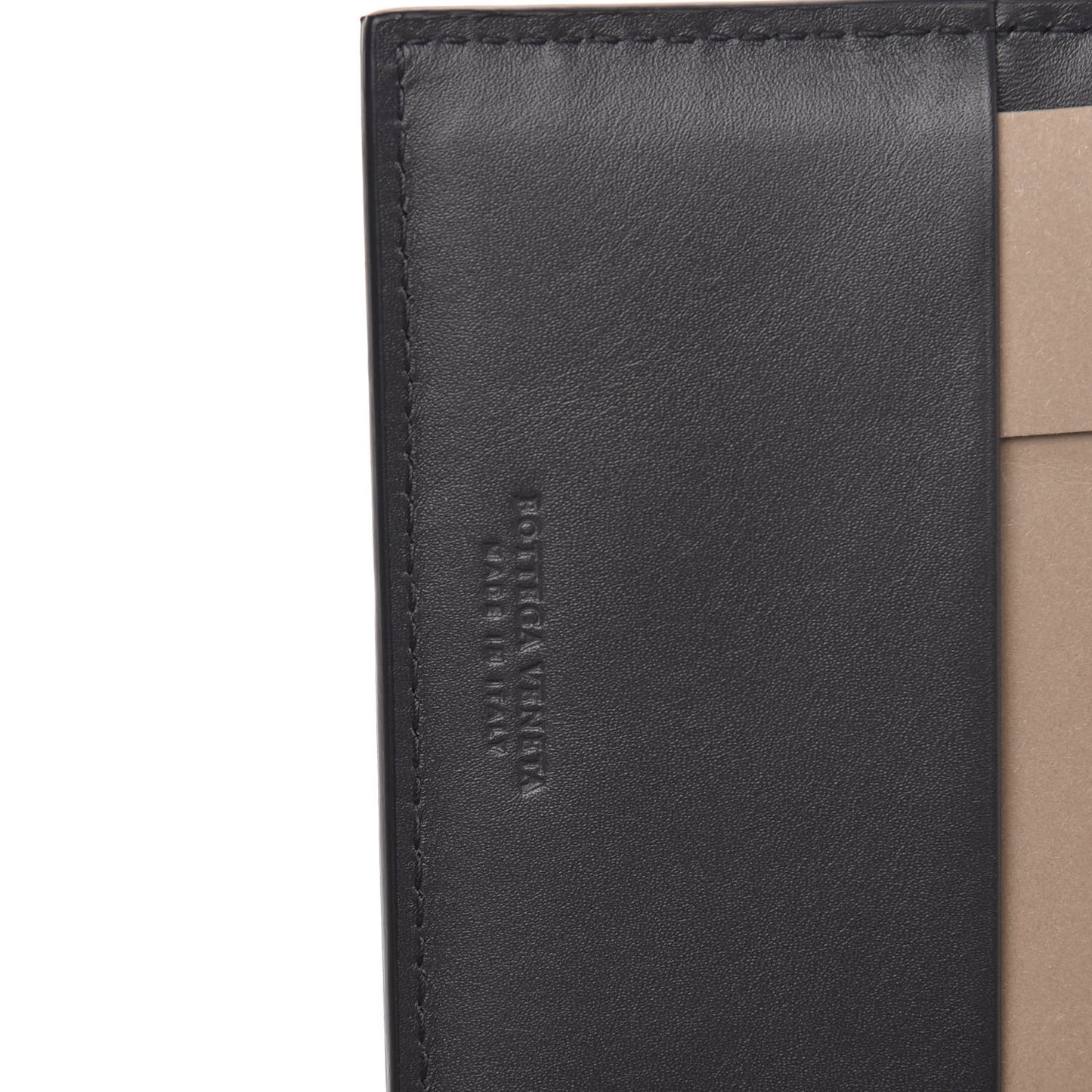 Nappa Intrecciato Bi-Fold Wallet Black