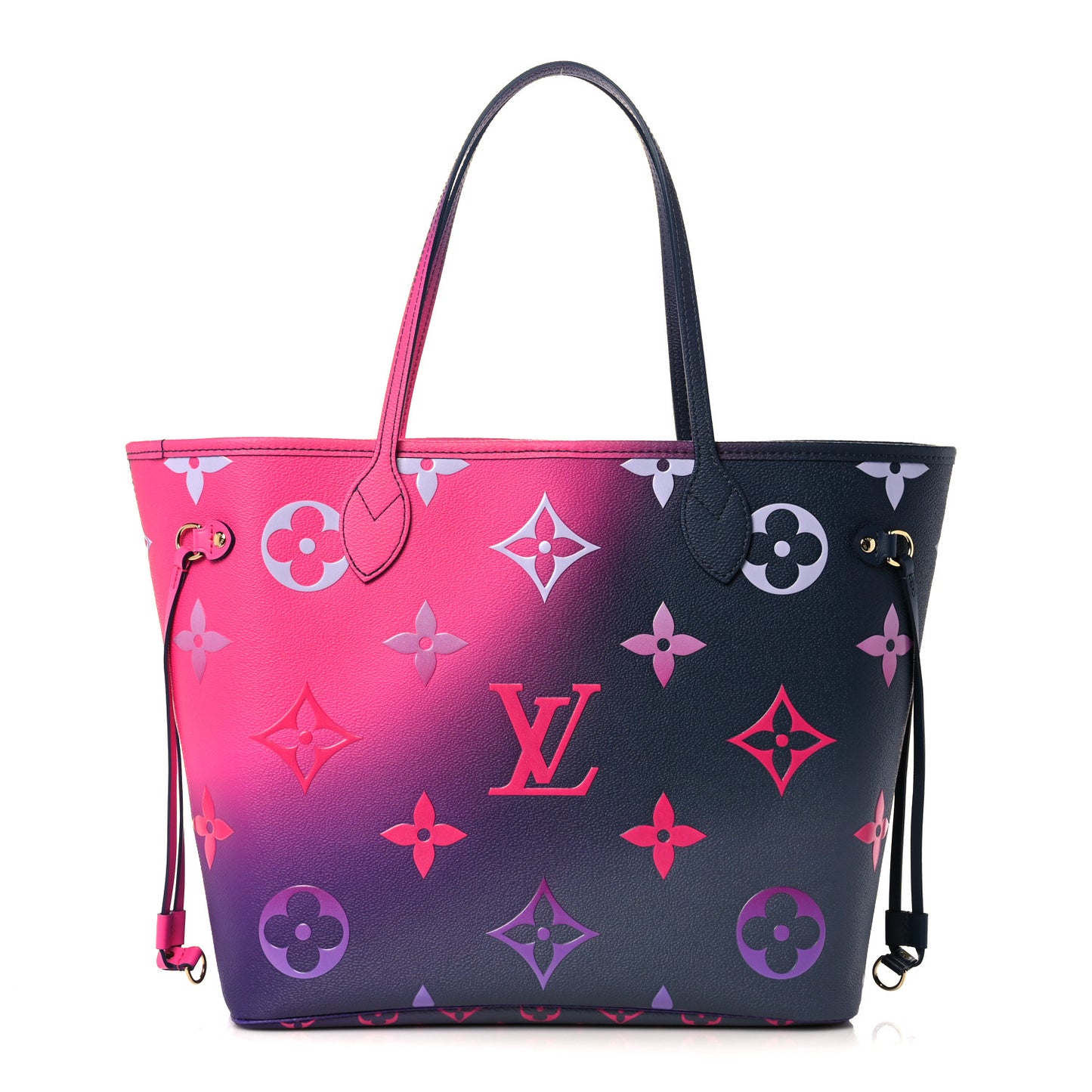 Monogram Giant Spring In The City Neverfull MM Midnight Fuchsia