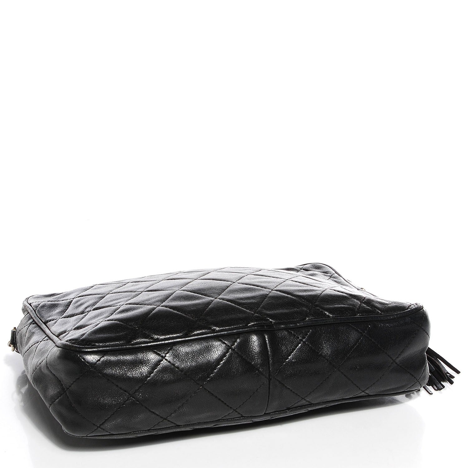 Chanel Lambskin Quilted Tassel Camera Case Black 4 of 8