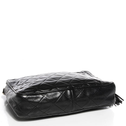 Chanel Lambskin Quilted Tassel Camera Case Black 4 of 8