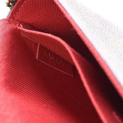 Louis Vuitton Damier Ebene Pochette Felicie Chain Wallet 10 of 12
