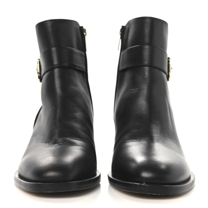 Jimmy Choo Calfskin Clarice 45 Boots 38 Black 3 of 8