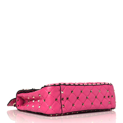 Valentino Garavani Nappa Medium Rockstud Spike Shoulder Bag Pink Orchid 4 of 9