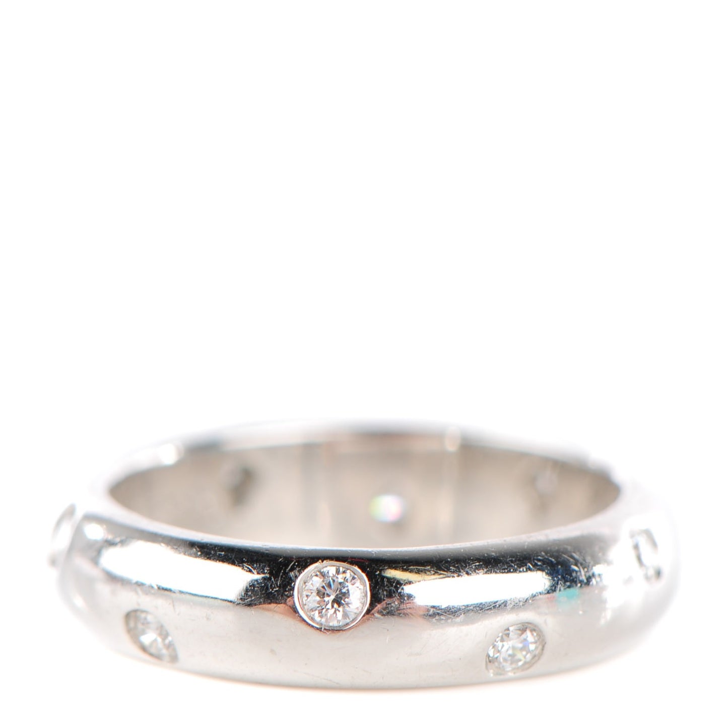 Platinum Diamond 4mm Etoile Band Ring 50 5.25