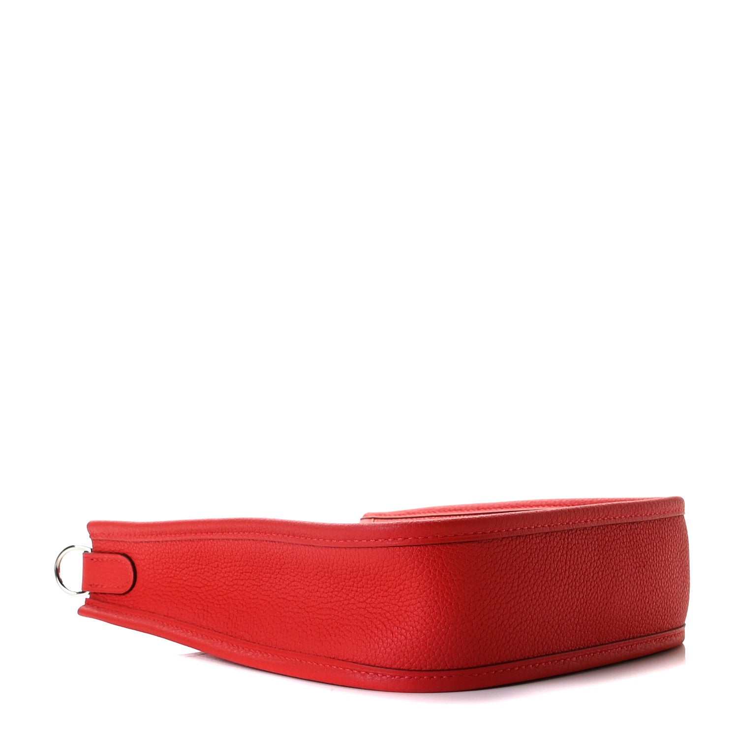 Hermes Taurillon Clemence Evelyne TPM Rouge De Coeur Bleu Du Nord 3 of 8