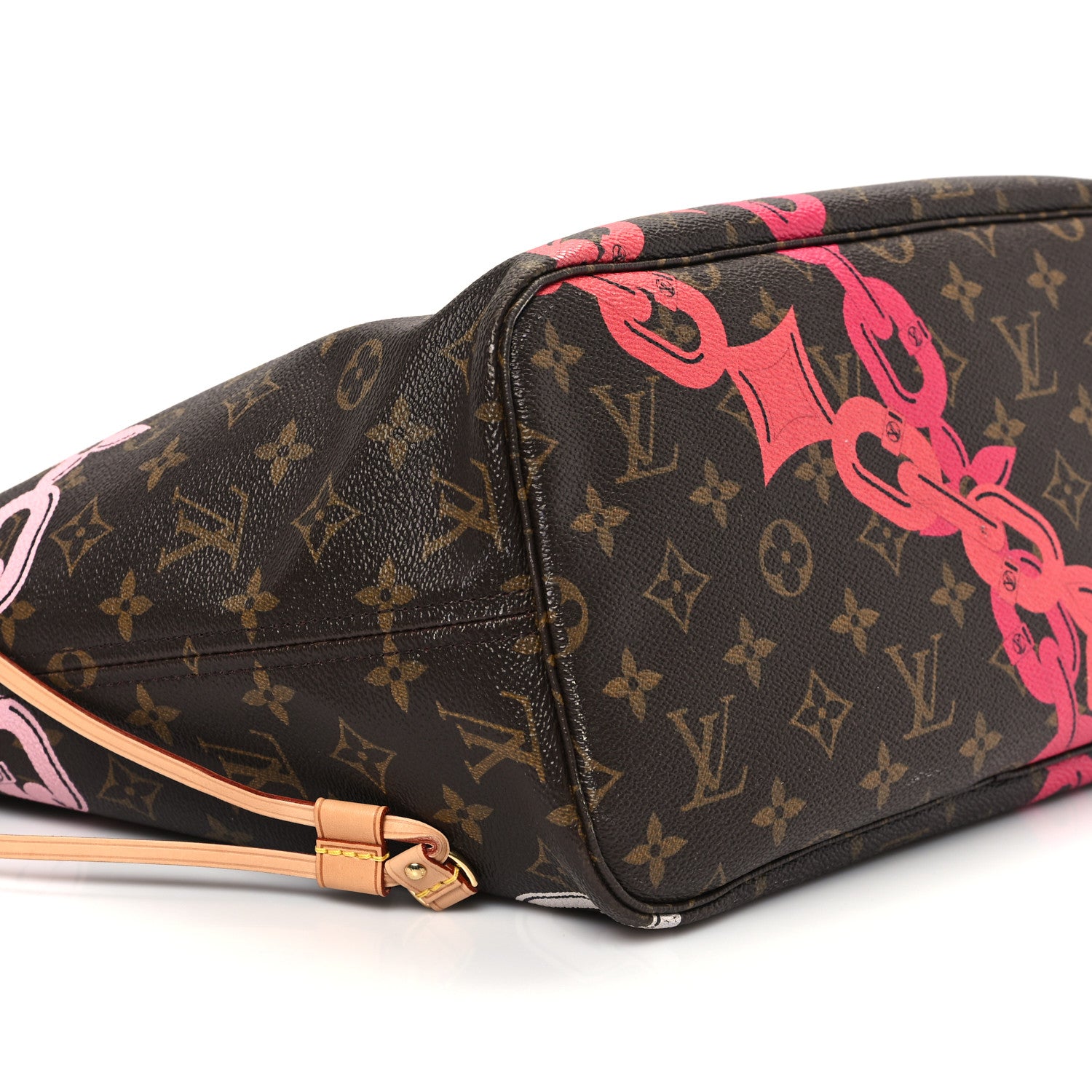 Louis Vuitton Monogram Bay Neverfull MM Rose Ballerine Poppy 10 of 12