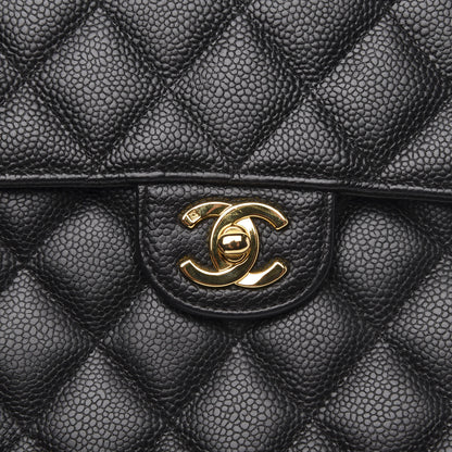 Chanel Caviar Jumbo Single Flap Black 11 of 14