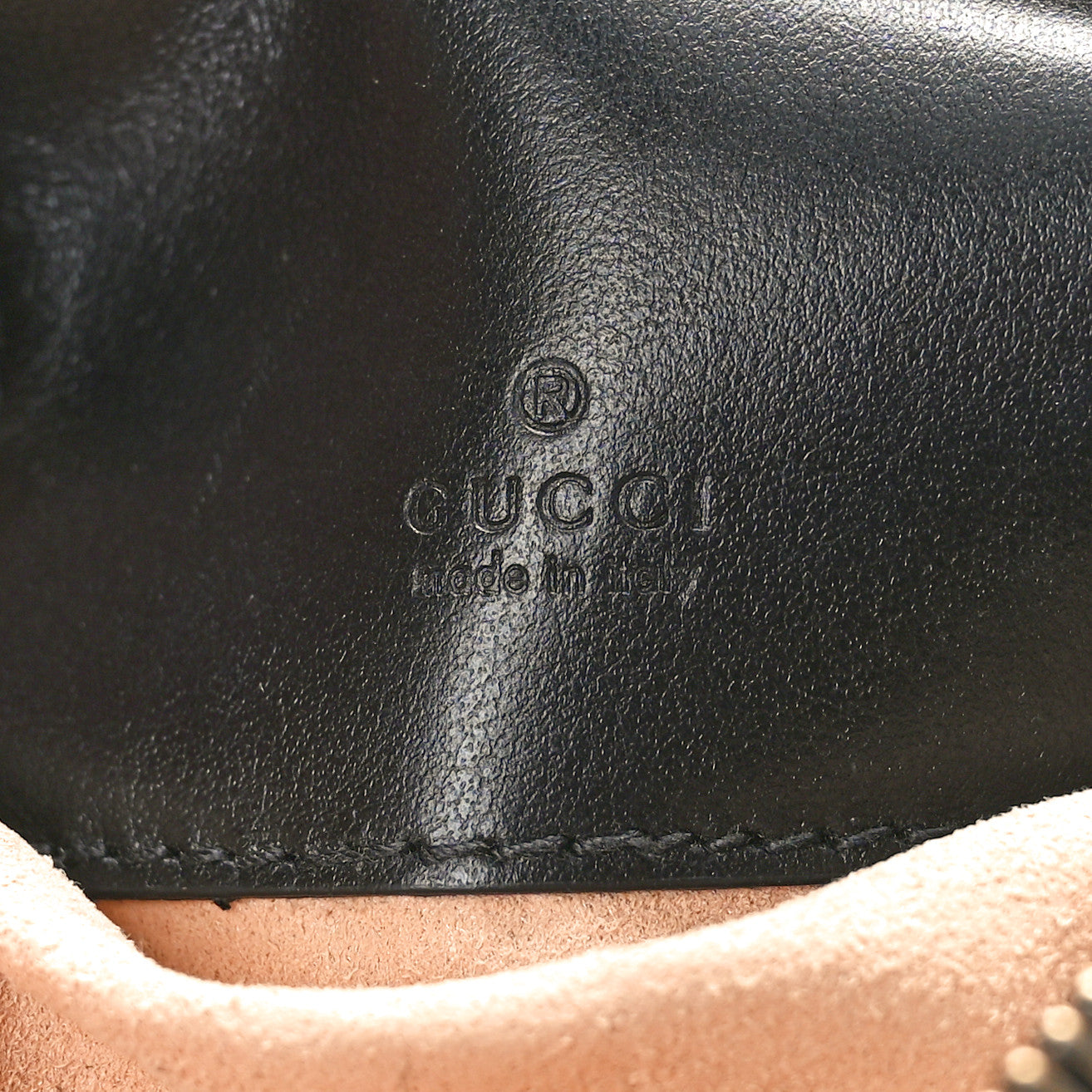 Gucci Calfskin Matelasse Mini GG Marmont Crossbody Bag Black 6 of 10
