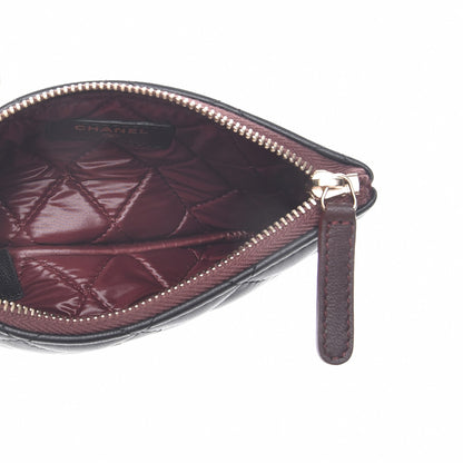 Chanel Lambskin Quilted Small Cosmetic Case Black 5 of 8