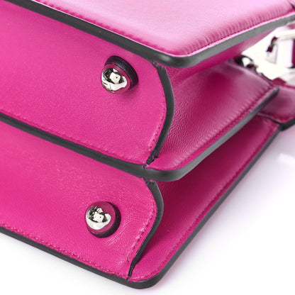 Fendi Shiny Nappa Petite Peekaboo I SEE U Satchel Magenta 8 of 9