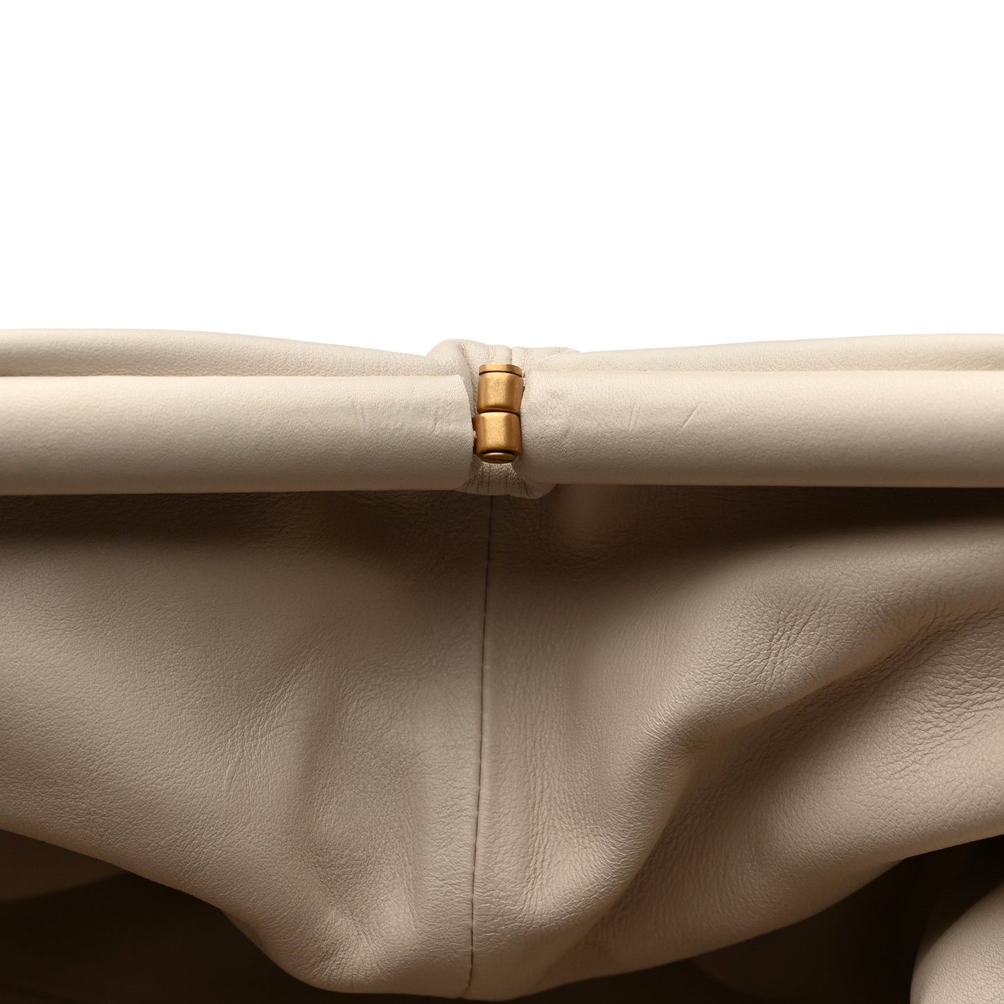 Smooth Butter Calf The Pouch Oversized Clutch Plaster