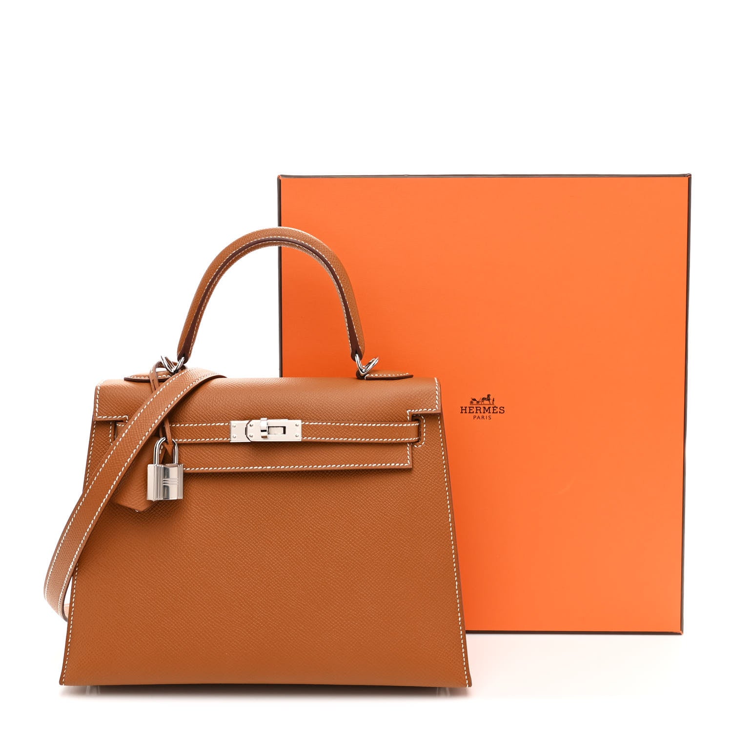 Hermes Epsom Kelly Sellier 25 Gold 9 of 9