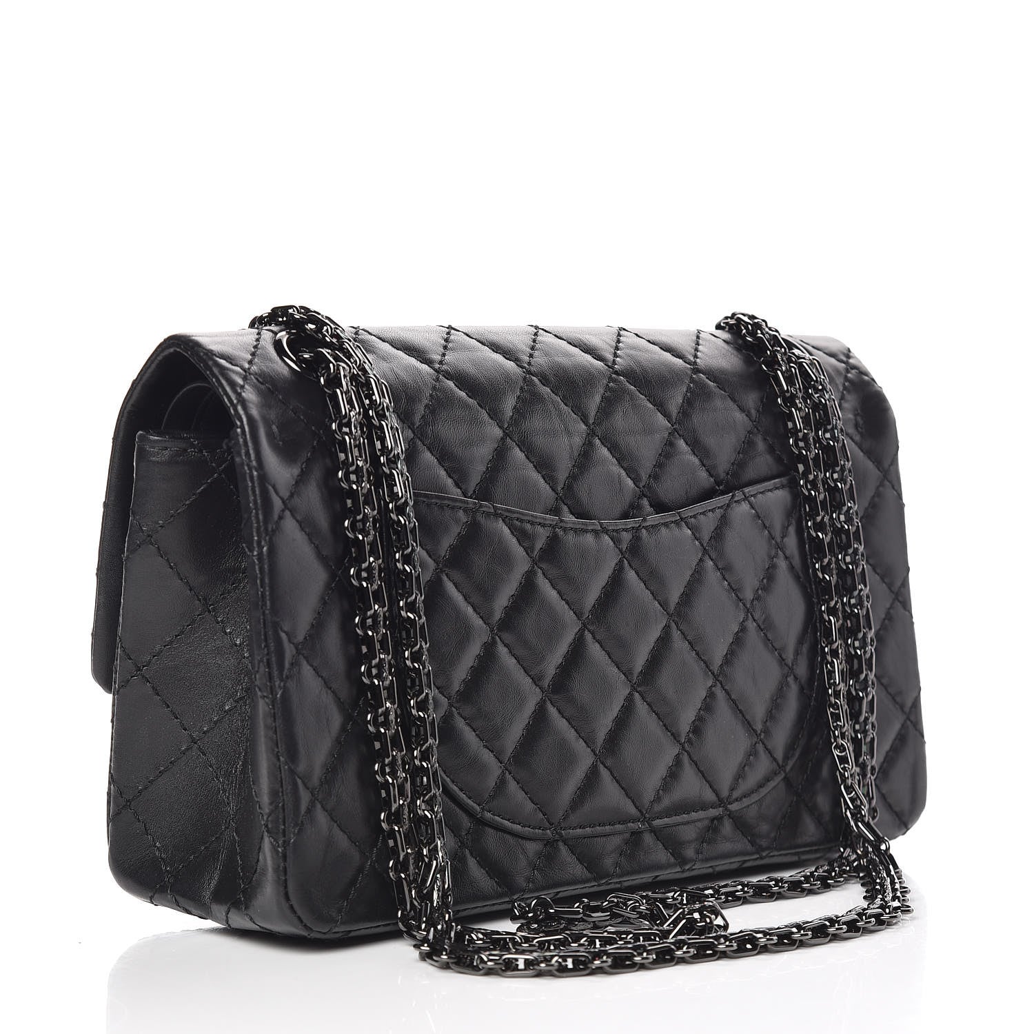Chanel Aged Calfskin Quilted 2.55 Reissue 225 Flap So Black 3 of 13