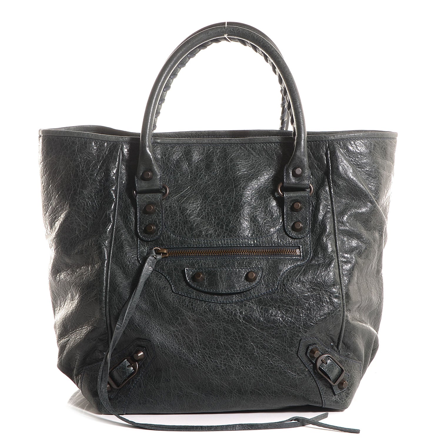 Balenciaga Agneau Classic Hardware S Sunday Tote Anthracite 1 of 12