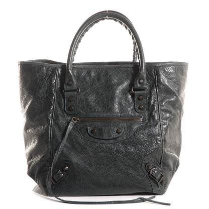 Balenciaga Agneau Classic Hardware S Sunday Tote Anthracite 1 of 12