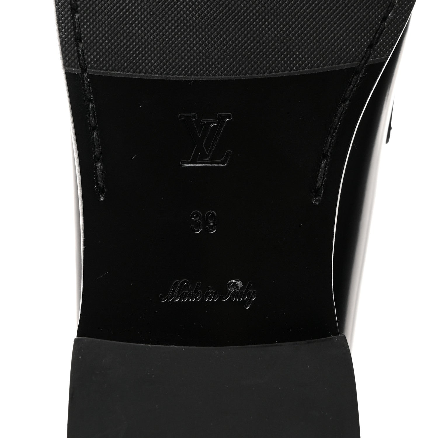 Louis Vuitton Glazed Calfskin Chess Flat Loafer 39 8 of 8