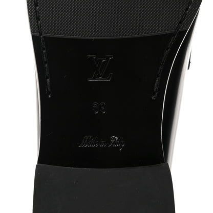 Louis Vuitton Glazed Calfskin Chess Flat Loafer 39 8 of 8