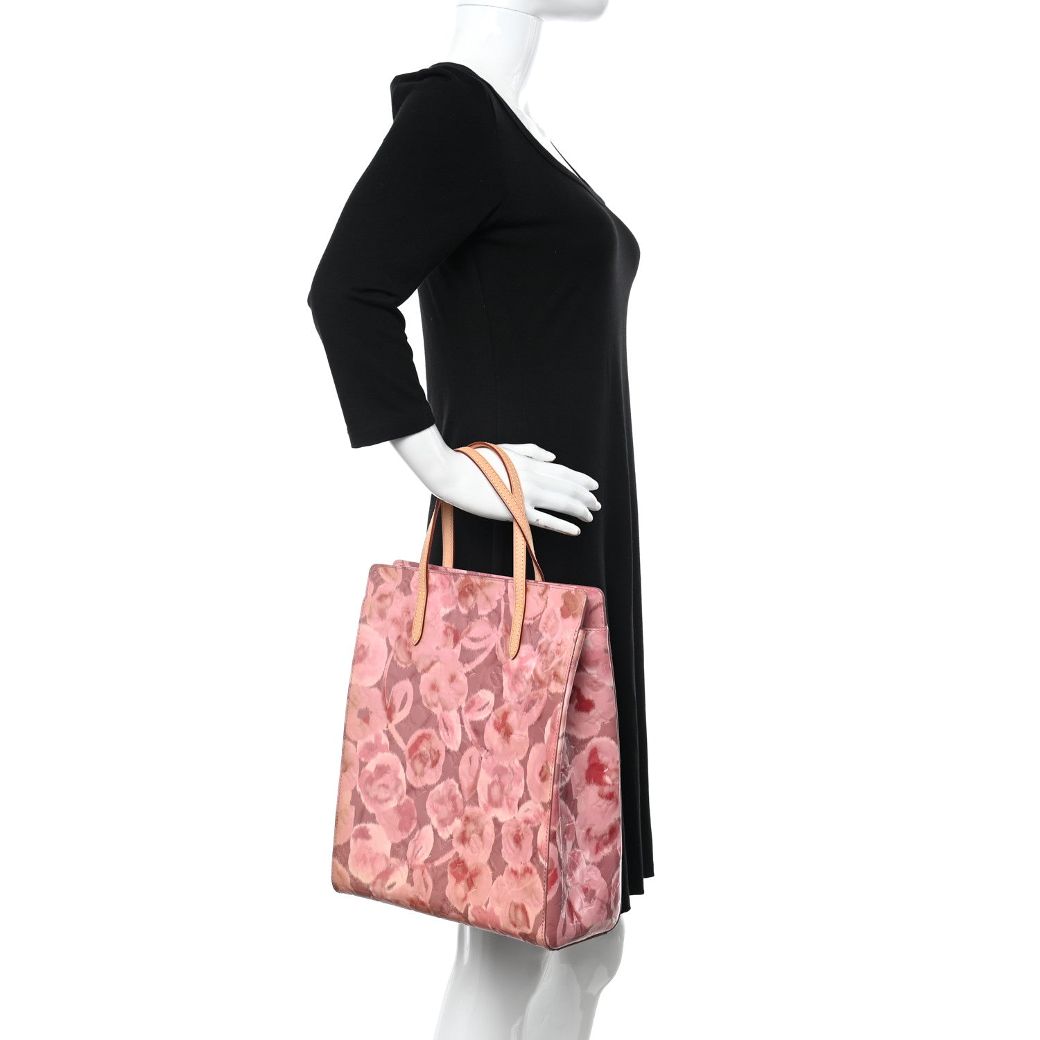 Louis Vuitton Vernis Ikat Catalina NS Bag Rose Velours 2 of 10