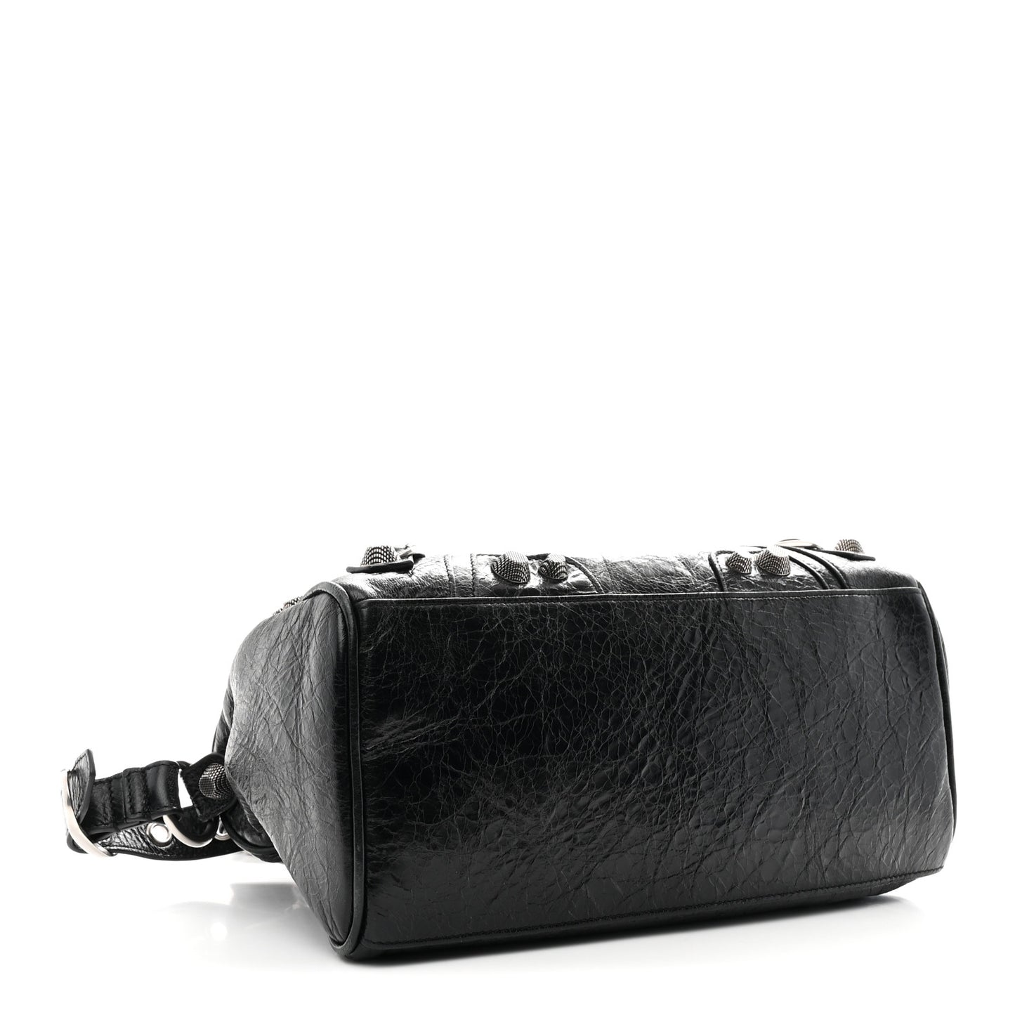 Agneau Arena Medium Le Cagole Duffle Crossbody Bag Black