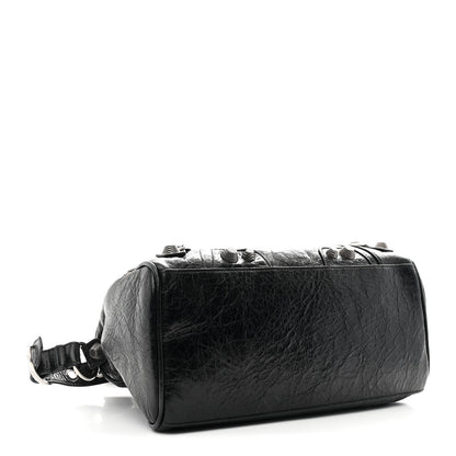 Balenciaga Agneau Arena Medium Le Cagole Duffle Crossbody Bag Black 5 of 11