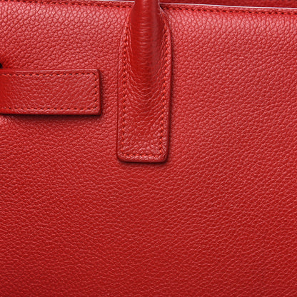Saint Laurent Grained Calfskin Nano Sac De Jour Lipstick Red 8 of 11