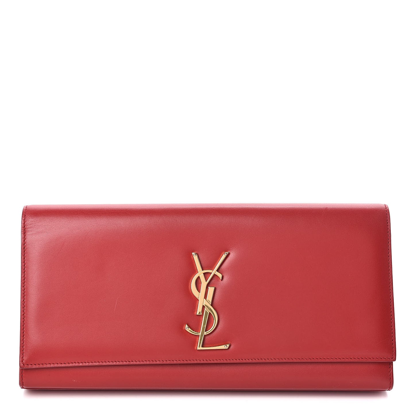Calfskin Monogram Cassandre Clutch Rouge Orient
