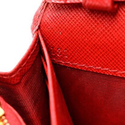 Prada Saffiano Wallet on Chain Fuoco 7 of 7