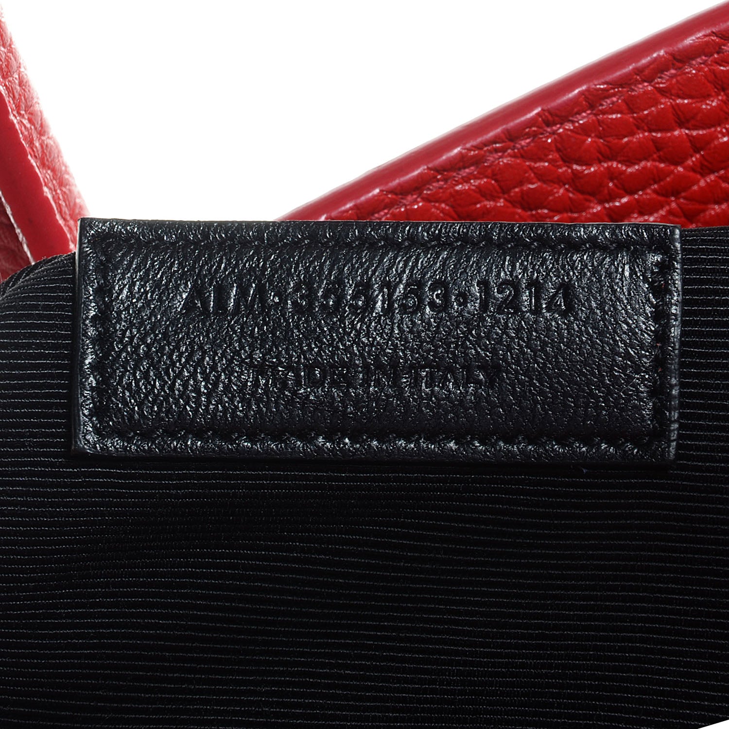 Saint Laurent Grained Calfskin Small Sac De Jour Lipstick Red 7 of 9