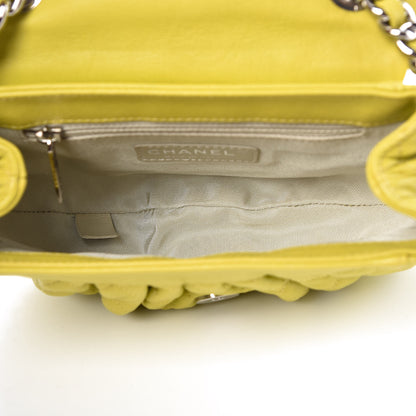Chanel Washed Lambskin Quilted Mini Chain Around Flap Yellow 5 of 9