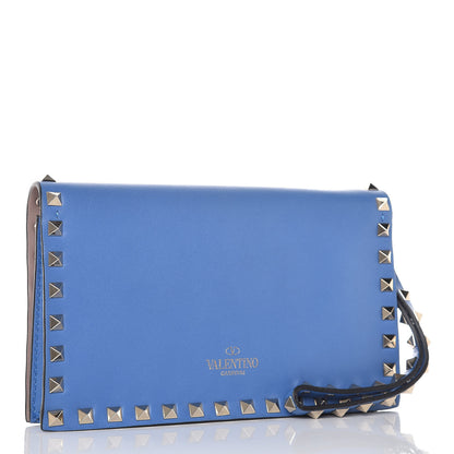 Valentino Garavani Nappa Small Rockstud Wristlet Clutch Light Sapphire 3 of 10