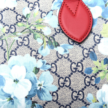 Gucci GG Supreme Monogram Blooms Small Boston Beige Blue Navy Hibiscus Red 10 of 10