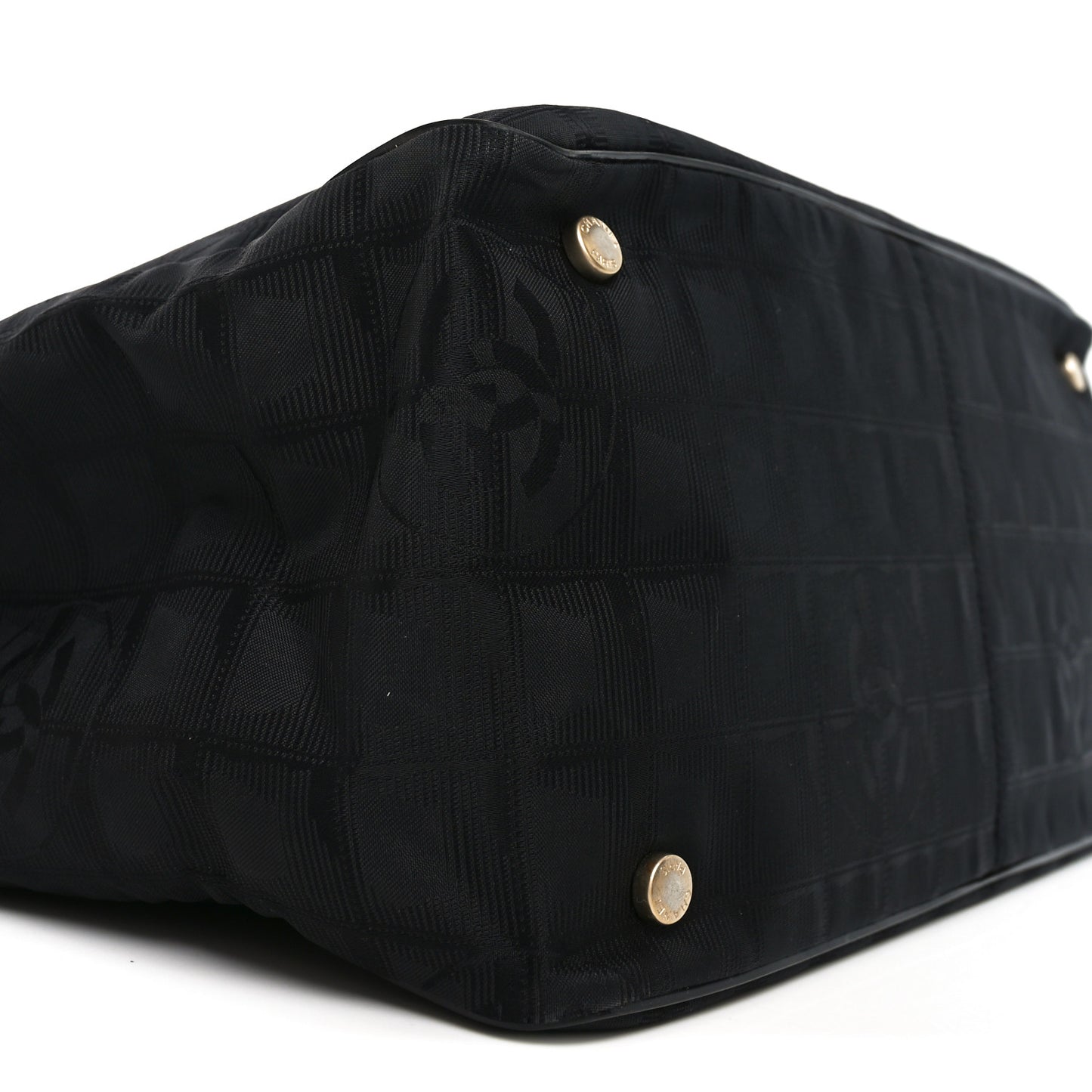 Nylon Large Travel Tote Black