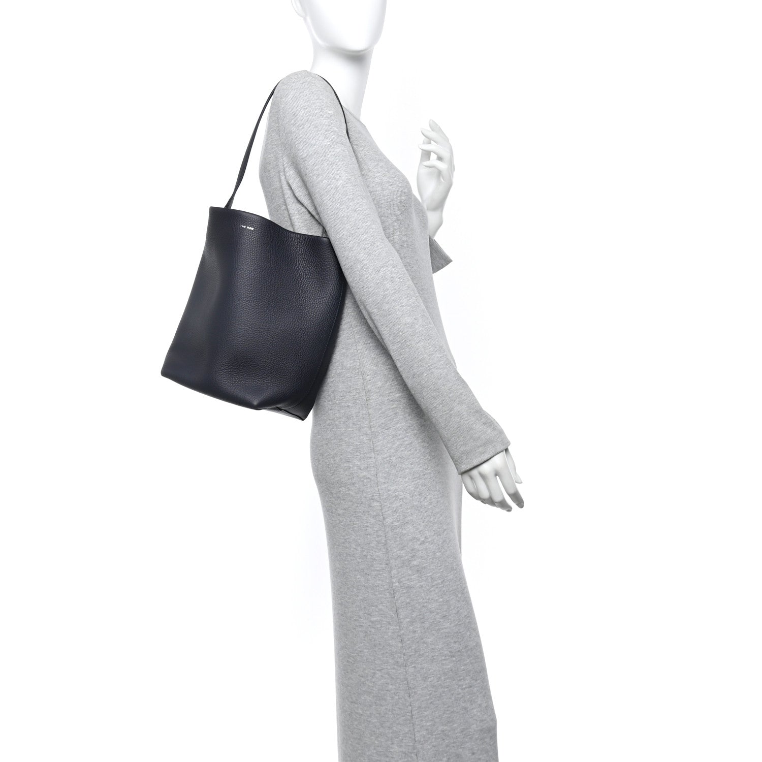 The Row Grained Calfskin Medium N/S Park Tote Marine 2 of 11