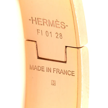 Hermes Enamel Narrow Clic Clac H Bracelet PM Rouge Baroque 3 of 5