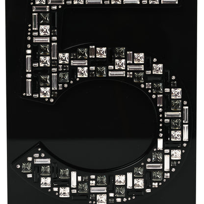 Chanel Plexiglass Strass Mosaic No 5 Minaudière Clutch  Black 8 of 13