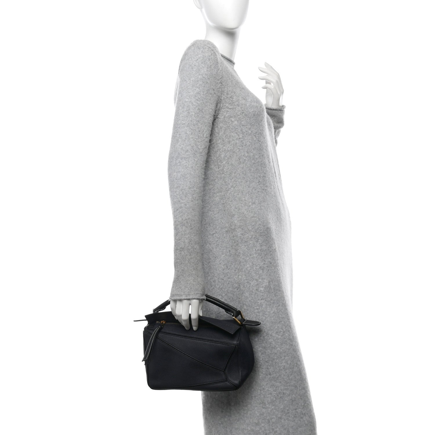Loewe Calfskin Small Puzzle Bag Marine 2 of 11