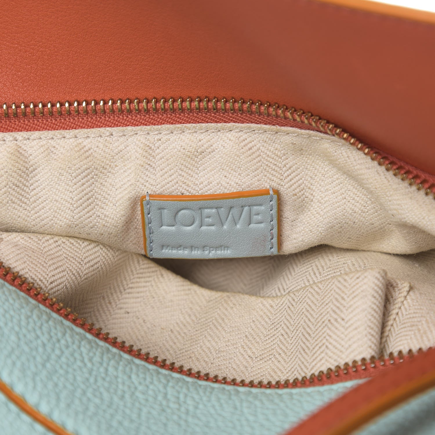 Loewe Calfskin Medium Paula's Ibiza Puzzle Bag Aqua Light Blue Multicolor 5 of 10