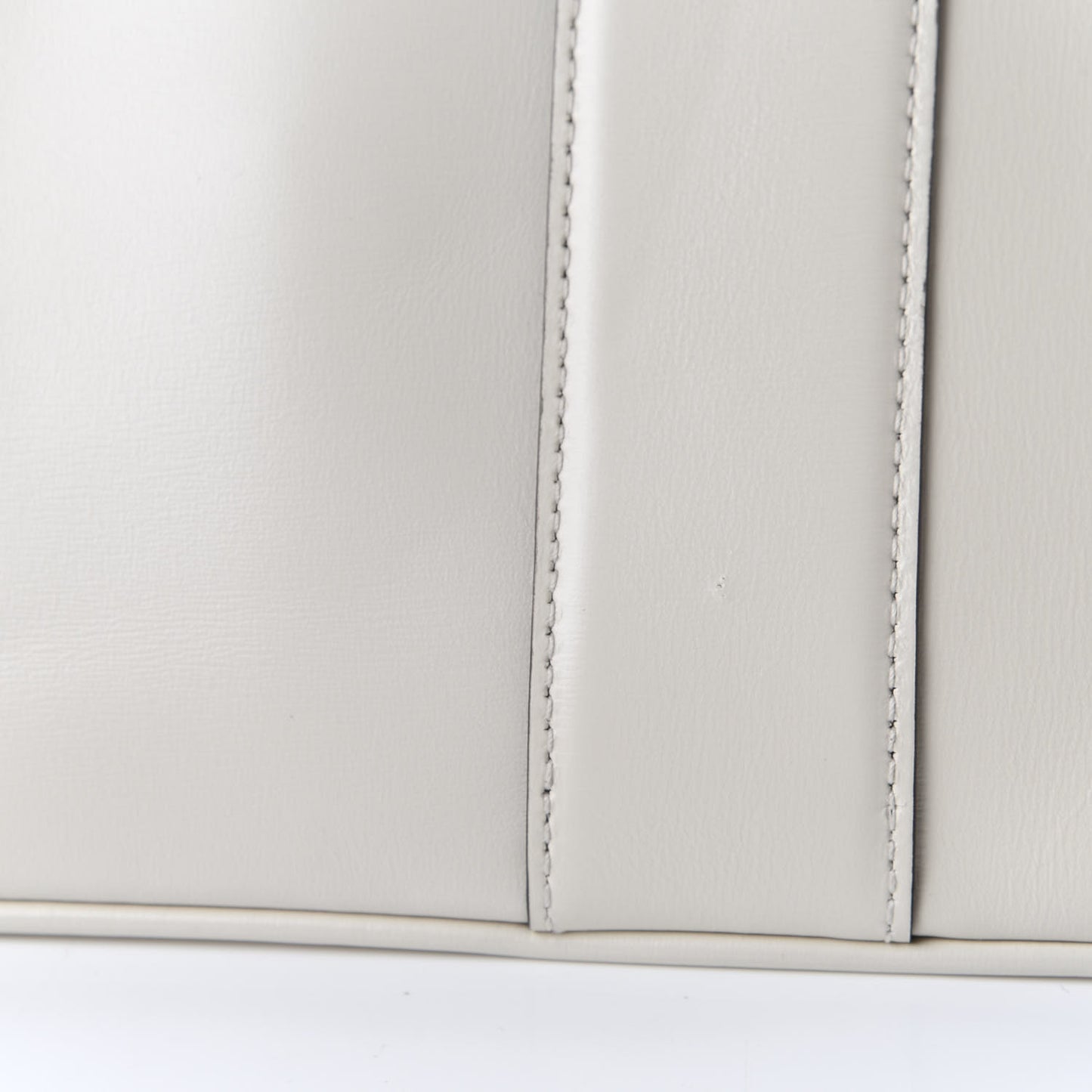 Calfskin BV Angle Shoulder Bag Off White