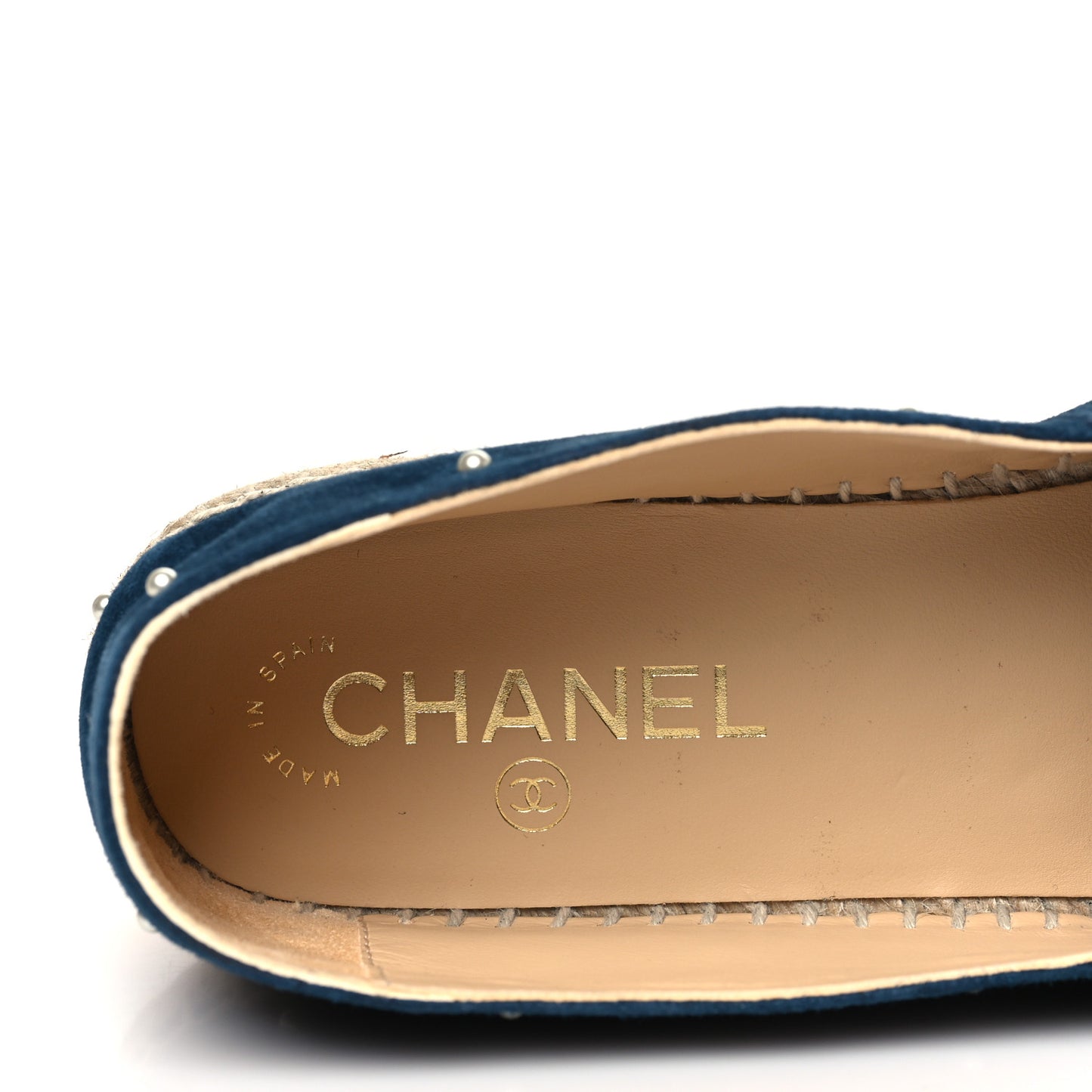 Suede Pearl CC Espadrilles 40 Teal
