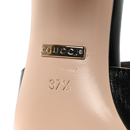 Gucci Malaga Kid Crystal Square G Madelyn 60mm Mules 37.5 Black 7 of 10