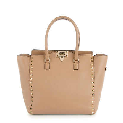 Valentino Garavani Vitello Rockstud Double Handle Tote Alpaca 1 of 18