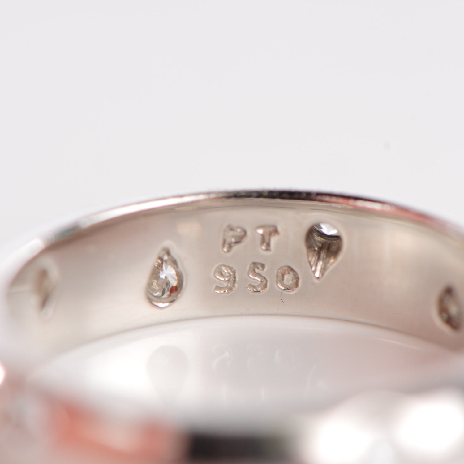 Tiffany Platinum Diamond 4mm Etoile Band Ring 50 5.25 4 of 5