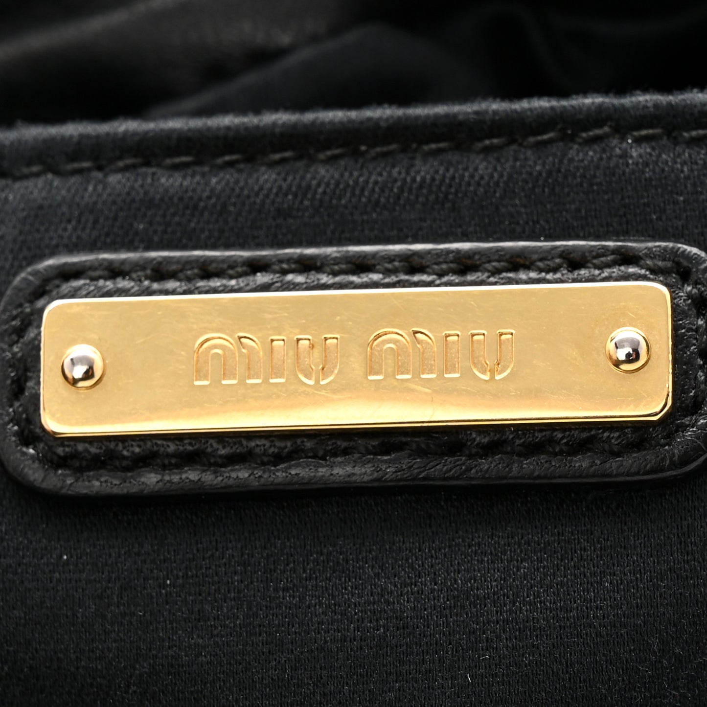 Nappa Matelasse Small Bucket Bag Black