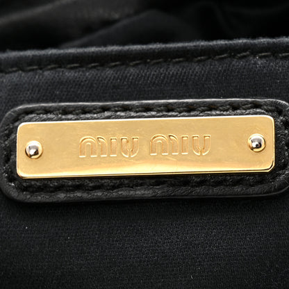 Miu Miu Nappa Matelasse Small Bucket Bag Black 6 of 9
